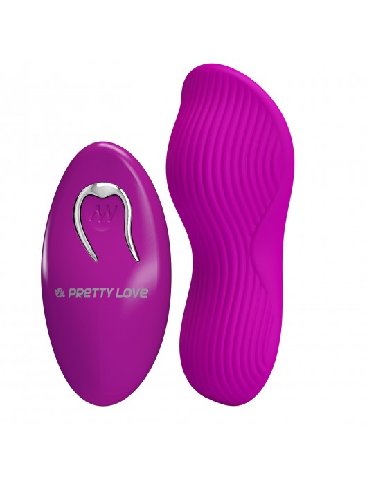 Лиловый вибратор в труски Romario с пультом ДУ - Baile