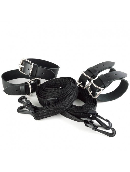 Черный комплект для растяжки на кровати «Новичок» - Sitabella - купить с доставкой в Подольске