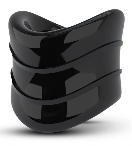 Черное эрекционное кольцо на мошонку Beef Ball Stretcher Snug X Long - Blush Novelties - в Подольске купить с доставкой