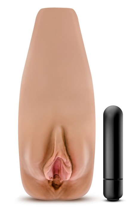 Маструбатор-вагина с вибрацией Soft   Wet Renata Realistic Tan Masturbator - Blush Novelties - в Подольске купить с доставкой