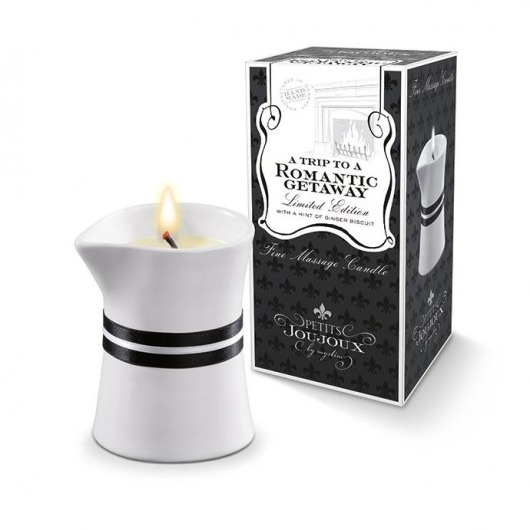 Массажное масло в виде малой свечи Petits Joujoux Romantic Getaway с ароматом мяты и имбирного бисквита - MyStim - купить с доставкой в Подольске