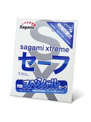 Презерватив Sagami Xtreme Ultrasafe с двойным количеством смазки - 1 шт. - Sagami - купить с доставкой в Подольске