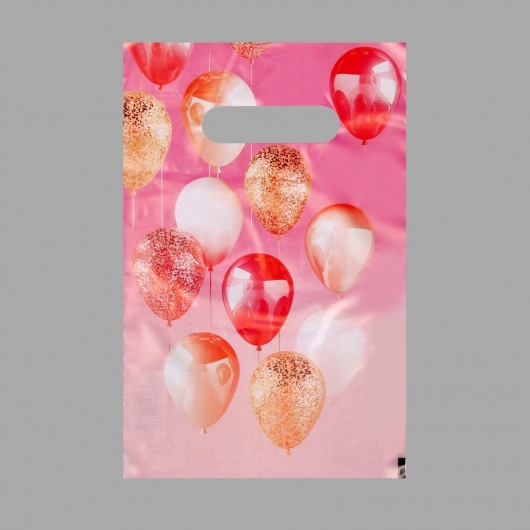 Пакет «Праздничные шары» с вырубной ручкой (20х30 см) - UPAK LAND - купить с доставкой в Подольске