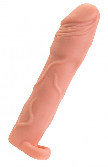 Телесная удлиняющая насадка с подхватом - 19 см. - ToyFa - в Подольске купить с доставкой