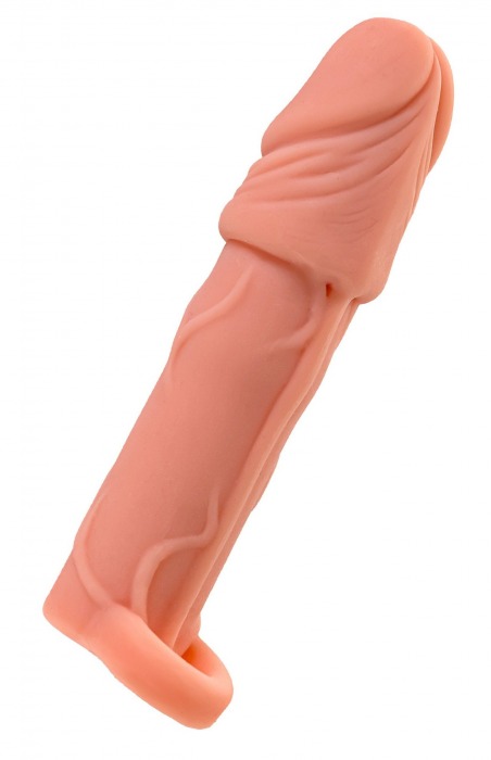 Телесная удлиняющая насадка с подхватом - 16 см. - ToyFa - в Подольске купить с доставкой