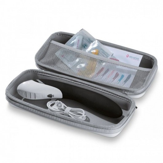 Вибратор с электростимуляцией Sizzling Simon Black Edition - 27 см. - MyStim - купить с доставкой в Подольске