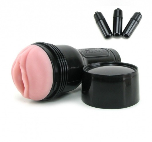 Мастурбатор-вагина Fleshlight - Vibro Pink Lady Touch с вибрацией - Fleshlight - в Подольске купить с доставкой
