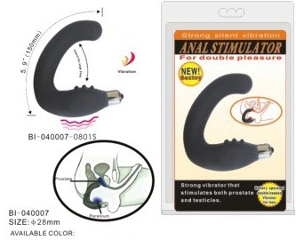Чёрный вибростимулятор простаты - Baile - в Подольске купить с доставкой