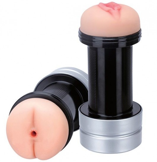Мастурбатор 2-в-1 REALSTUFF 2 IN 1 HUMMER ANUS   VAGINA: вагина и анус - Dream Toys - в Подольске купить с доставкой