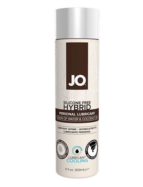 Водно-масляный лубрикант с охлаждающим эффектом JO Silicon free Hybrid Lubricant COOLING - 120 мл. - System JO - купить с доставкой в Подольске