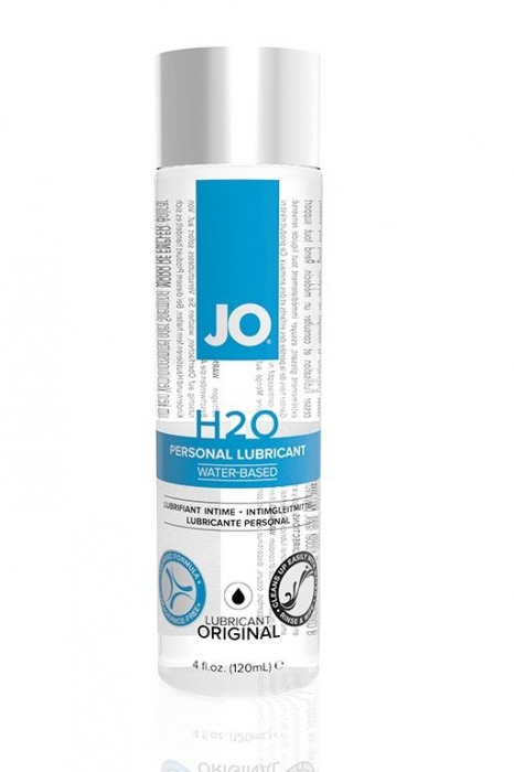 Нейтральный лубрикант на водной основе JO Personal Lubricant H2O - 120 мл. - System JO - купить с доставкой в Подольске