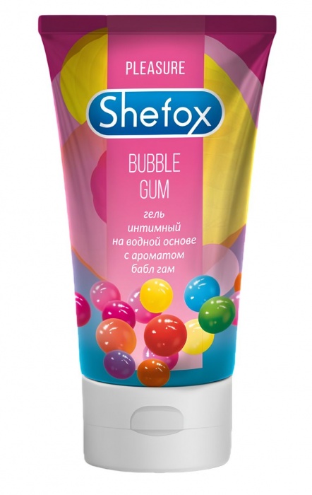 Интимная гель-смазка Shefox «Бабл гам» - 50 мл. - Shefox - купить с доставкой в Подольске