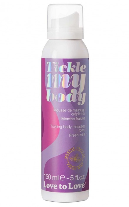 Массажная хрустящая пенка Tickle My Body Fresh Mint с ароматом мяты - 150 мл. - Love to Love - купить с доставкой в Подольске