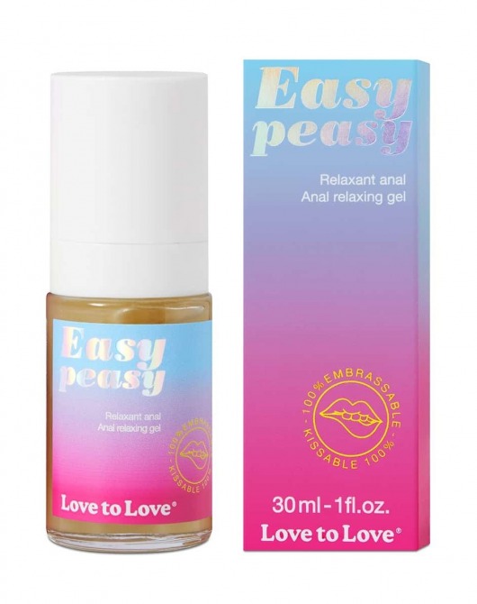 Анальный расслабляющий гель Easy Peasy - 30 мл. - Love to Love - купить с доставкой в Подольске