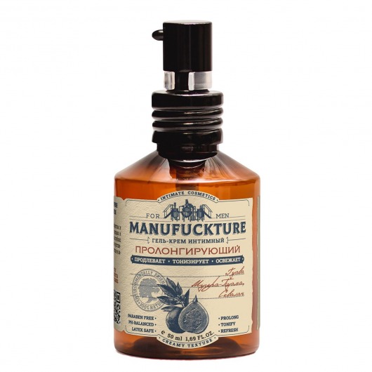 Интимный гель-крем для мужчин с пролонгирующим действием - 50 мл. - MANUFUCKTURE - купить с доставкой в Подольске