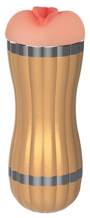 Мастурбатор-вагина с вибрацией в колбе Bevis - Boys of Toys - в Подольске купить с доставкой