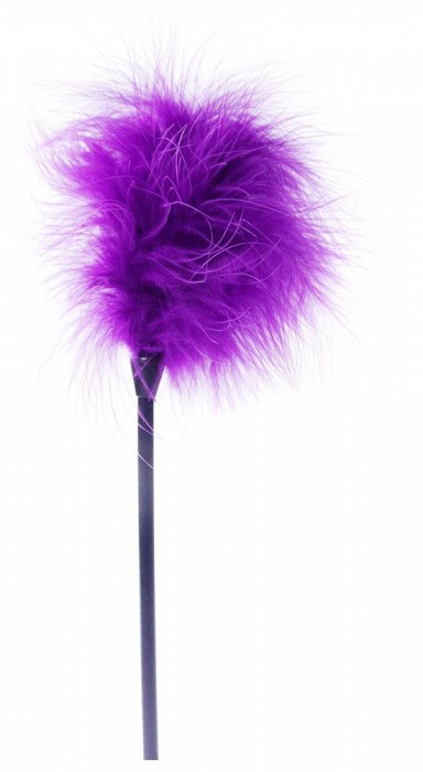 Фиолетовая пуховка для любовных игр - 28 см. - Boys of Toys - купить с доставкой в Подольске