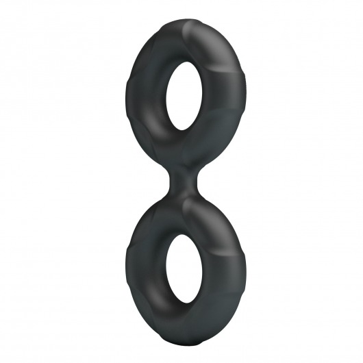 Черное двойное эрекционное кольцо Radwan - Baile - в Подольске купить с доставкой
