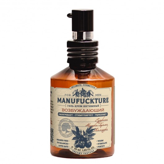 Возбуждающий гель-крем для мужчин - 50 мл. - MANUFUCKTURE - купить с доставкой в Подольске