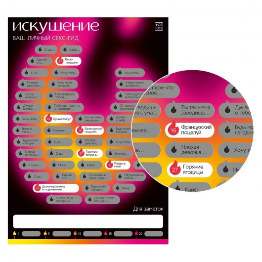 Плакат для пар со скретч-слоем «Секс-гид. Искушение» - Сима-Ленд - купить с доставкой в Подольске
