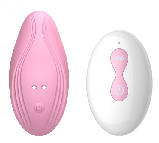 Розовый вибратор в трусики с пультом ДУ - Secwell