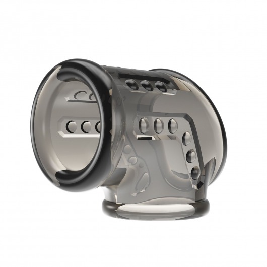 Дымчатая насадка на пенис и мошонку - Baile - в Подольске купить с доставкой