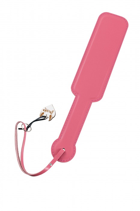 Розовый кожаный пэддл - 37 см. - Pecado - купить с доставкой в Подольске