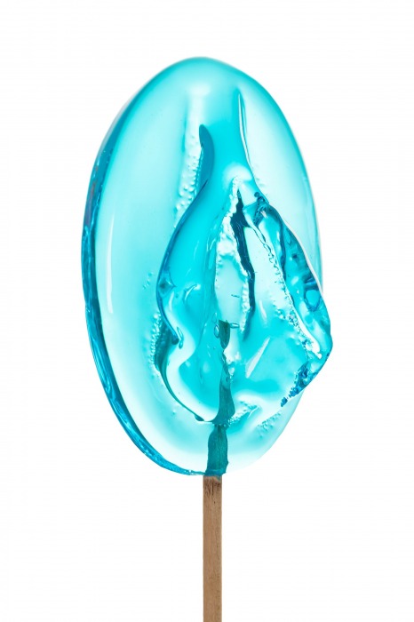 Леденец в форме вагины со вкусом блю кюрасао - 50 гр. - Sosuчki - купить с доставкой в Подольске