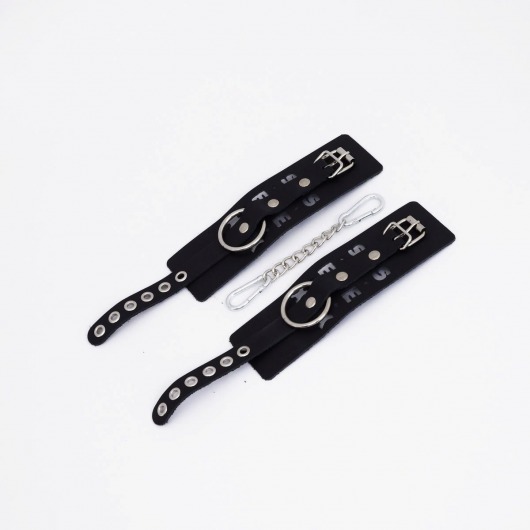 Черные кожаные наручники Sex - Crazy Handmade - купить с доставкой в Подольске