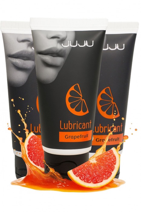 Набор из 3 съедобных лубрикантов JUJU со вкусом грейпфрута - JuJu - купить с доставкой в Подольске