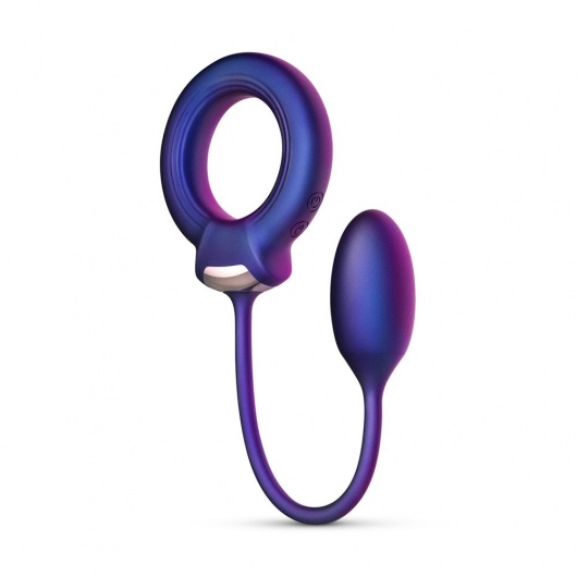 Фиолетовое эрекционное виброкольцо с анальным шариком Eclipse - ONE DC B.V. - в Подольске купить с доставкой