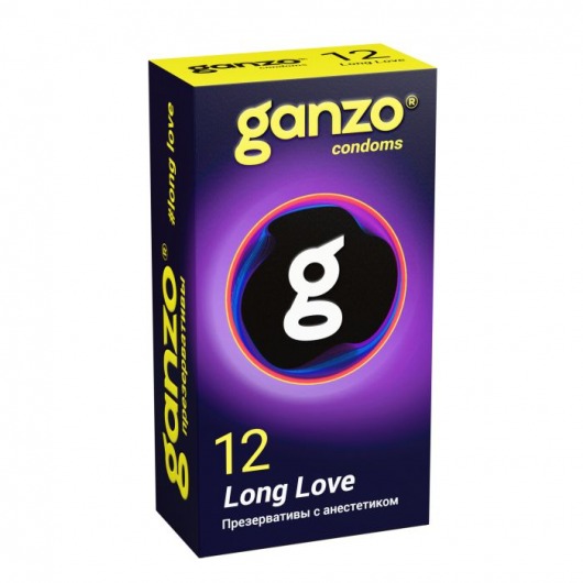Презервативы с анестетиком для продления удовольствия Ganzo Long Love - 12 шт. - Ganzo - купить с доставкой в Подольске