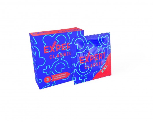 Презервативы увеличенного размера Expert Classic XXL - 3 шт. - Expert - купить с доставкой в Подольске