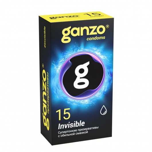Супертонкие презервативы Ganzo Invisible - 15 шт. - Ganzo - купить с доставкой в Подольске