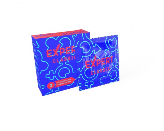 Классические презервативы Expert Classic - 3 шт. - Expert - купить с доставкой в Подольске
