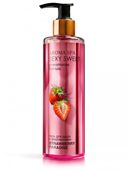 Гель для душа с феромонами и ароматом клубники Strawberry Paradise - 200 мл. -  - Магазин феромонов в Подольске