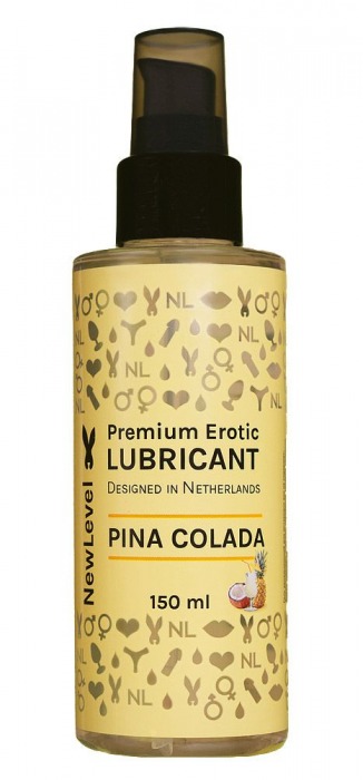 Ароматизированный лубрикант на водной основе NewLevel Pina Colada - 150 мл. - NewLevel - купить с доставкой в Подольске