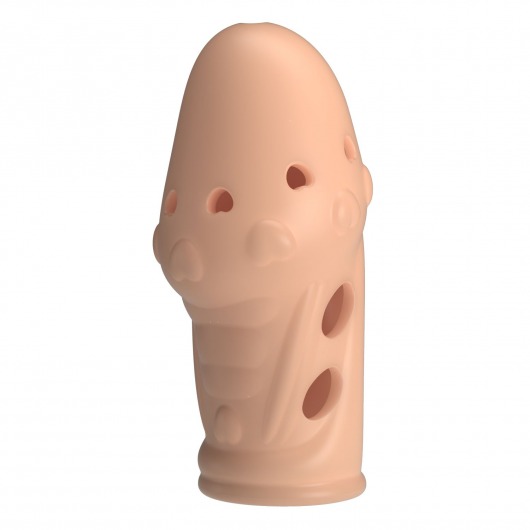 Телесная насадка на пенис Booker - 8 см. - Baile - в Подольске купить с доставкой