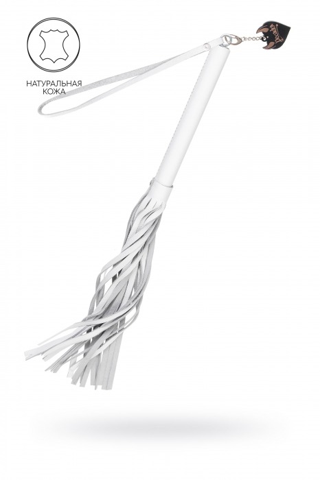 Белая кожаная плеть - 50 см. - Pecado - купить с доставкой в Подольске