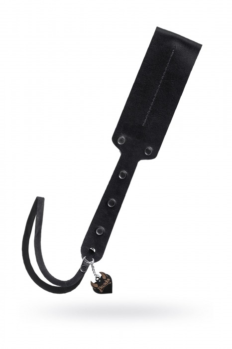 Черный кожаный пэддл - 32 см. - Pecado - купить с доставкой в Подольске