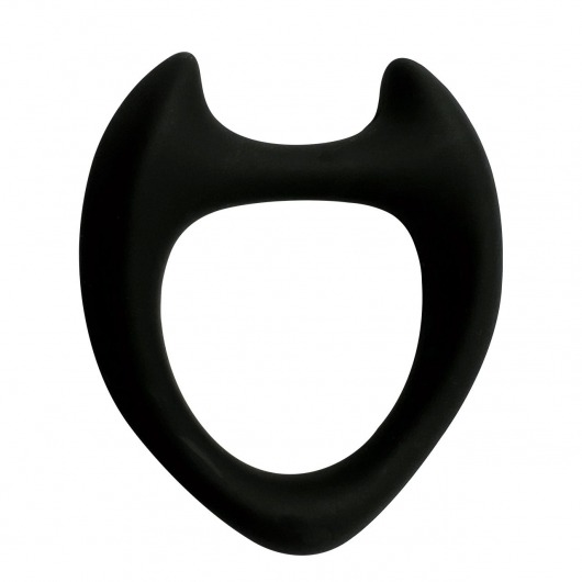 Черное эрекционное кольцо с рожками Wooomy Toro M - Adrien Lastic - в Подольске купить с доставкой
