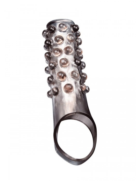 Дымчатая насадка на пенис с выпуклостями - 11 см. - Sex Expert - в Подольске купить с доставкой