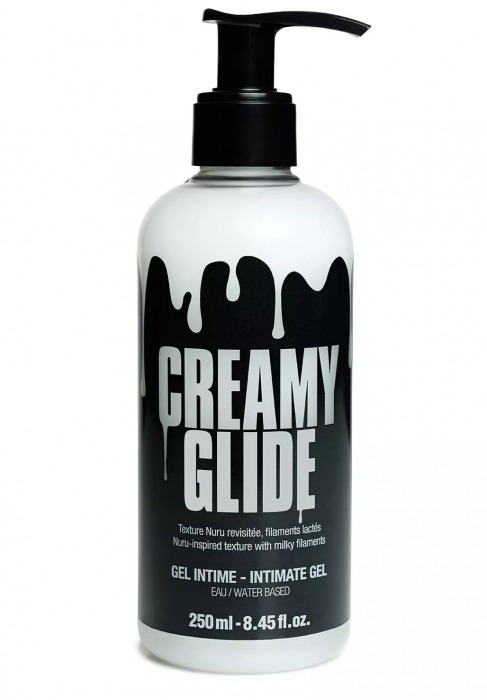 Лубрикант на водной основе Creamy Glide с консистенцией спермы - 250 мл. - Strap-on-me - купить с доставкой в Подольске