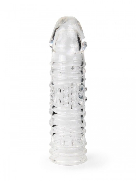 Прозрачная закрытая насадка на пенис - 17 см. - Sex Expert - в Подольске купить с доставкой