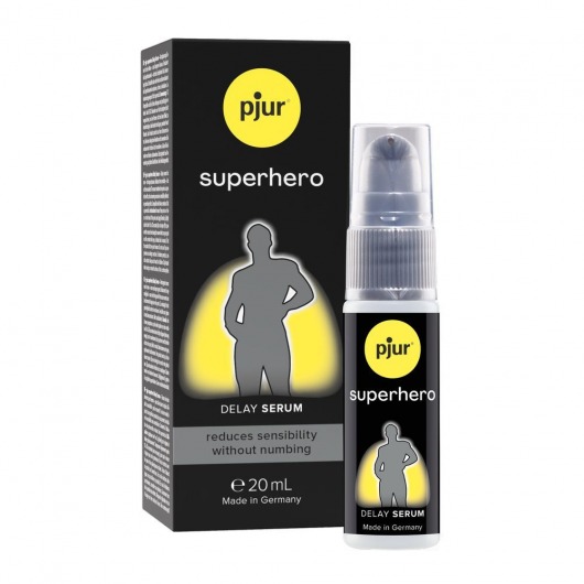 Пролонгатор-сыворотка pjur Superhero Delay Serum - 20 мл. - Pjur - купить с доставкой в Подольске