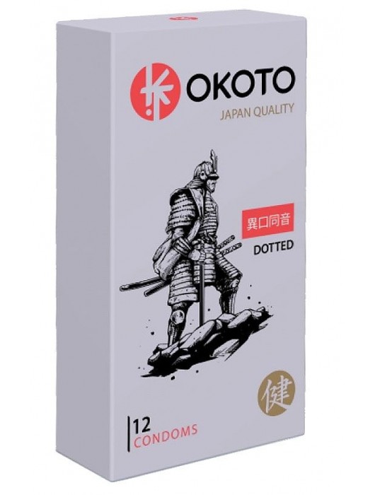 Точечные презервативы OKOTO Dotted - 12 шт. - Sitabella - купить с доставкой в Подольске