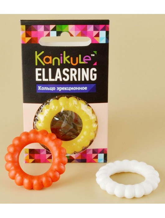Цветное рельефное эрекционное кольцо Ellasring - Sitabella - в Подольске купить с доставкой