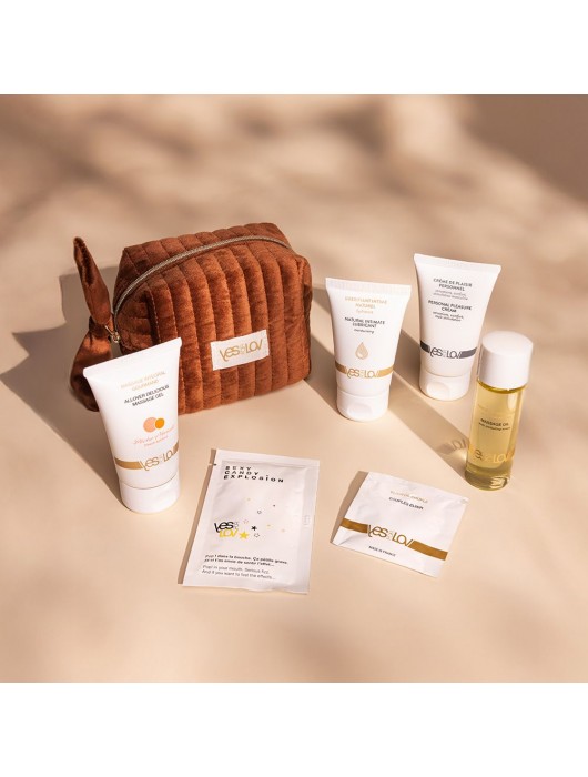 Набор YESforLOV La Trousse Enchantée в коричневой косметичке - YESforLOV - купить с доставкой в Подольске