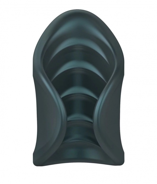 Серый сквозной мастурбатор с вибрацией Manwan Starter - Manwan - в Подольске купить с доставкой