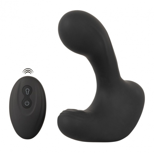 Черная анальная вибропробка с функцией расширения RC Butt Plug with 3 functions - Orion - в Подольске купить с доставкой